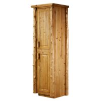 Cedar Lake Rustic Log Real Wood Linen Closet