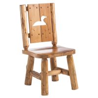 Cedar Lake Silhouette Log Arm Dining Chair - Loon
