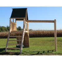 Cedar Peak Monkey Bar & Climbing Wall Playset