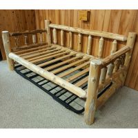 Cedar Lake Rustic Log Daybed w/ Trundle