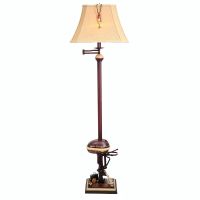 Vintage Boat Motor Floor Lamp