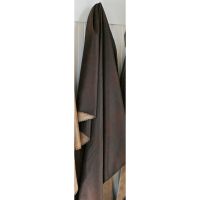 Chocolate Faux Leather Throw