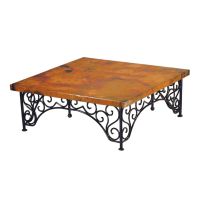 Claudia Hammered Copper Coffee Table