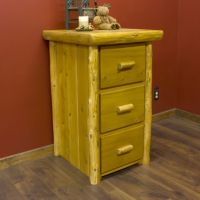 Cedar Lake Log File Cabinet