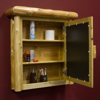 Cedar Lake Log Medicine Cabinet