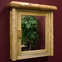 Cedar Lake Log Medicine Cabinet