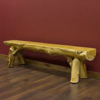Add a half log bench