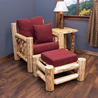 Rustic ottoman