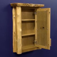 Cedar Lake Log Medicine Cabinet