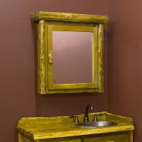 Cedar Lake Log Medicine Cabinet