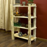 Log bookcase