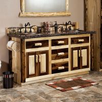 60" Black Walnut and Cedar Vanity