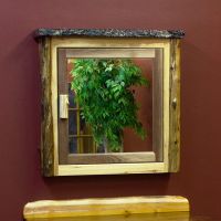 Black Walnut Double Door Medicine Cabinet