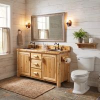Toilet Paper Holder: Some lifestyle images are created with AI for visualization purposes. Crafted from natural solid wood, each piece is unique and will vary.