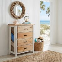 Rustic Cottage Chest Of Drawers: Some lifestyle images are created with AI for visualization purposes. Crafted from natural solid wood, each piece is unique and will vary.