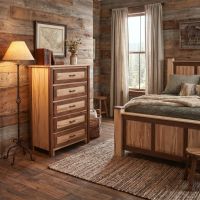 Rustic Chest Of Drawers: Some lifestyle images are created with AI for visualization purposes. Crafted from natural solid wood, each piece is unique and will vary.