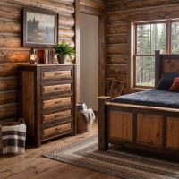 5 Drawer Chest: Some lifestyle images are created with AI for visualization purposes. Crafted from natural solid wood, each piece is unique and will vary.