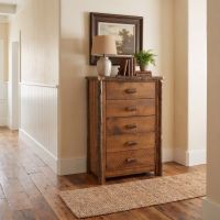 Barnwood Chest Of Drawers: Some lifestyle images are created with AI for visualization purposes. Crafted from natural solid wood, each piece is unique and will vary.