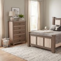 Rustic Chest Of Drawers: Some lifestyle images are created with AI for visualization purposes. Crafted from natural solid wood, each piece is unique and will vary.