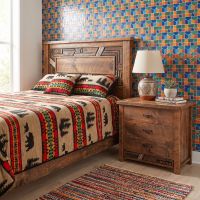 Barnwood Chest Of Drawers: Some lifestyle images are created with AI for visualization purposes. Crafted from natural solid wood, each piece is unique and will vary.