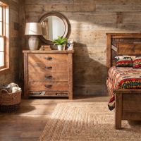 Rustic Chest Of Drawers: Some lifestyle images are created with AI for visualization purposes. Crafted from natural solid wood, each piece is unique and will vary.