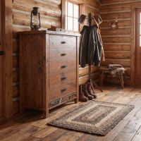 Barnwood Chest Of Drawers: Some lifestyle images are created with AI for visualization purposes. Crafted from natural solid wood, each piece is unique and will vary.