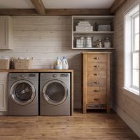 Barnwood Chest Of Drawers: Some lifestyle images are created with AI for visualization purposes. Crafted from natural solid wood, each piece is unique and will vary.