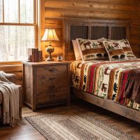 Barnwood Chest Of Drawers: Some lifestyle images are created with AI for visualization purposes. Crafted from natural solid wood, each piece is unique and will vary.