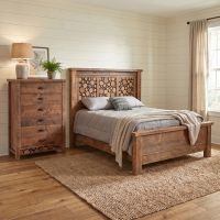 Barnwood Chest Of Drawers: Some lifestyle images are created with AI for visualization purposes. Crafted from natural solid wood, each piece is unique and will vary.