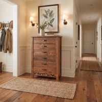 Barnwood Chest Of Drawers: Some lifestyle images are created with AI for visualization purposes. Crafted from natural solid wood, each piece is unique and will vary.