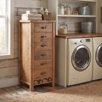 Rustic Chest Of Drawers: Some lifestyle images are created with AI for visualization purposes. Crafted from natural solid wood, each piece is unique and will vary.
