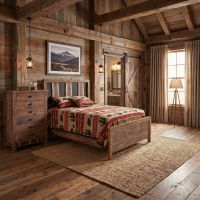 Barnwood Chest Of Drawers: Some lifestyle images are created with AI for visualization purposes. Crafted from natural solid wood, each piece is unique and will vary.