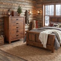 Barnwood Chest Of Drawers: Some lifestyle images are created with AI for visualization purposes. Crafted from natural solid wood, each piece is unique and will vary.