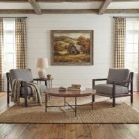 Rustic Copper Coffee Table: Some lifestyle images are created with AI for visualization purposes. Crafted from natural solid wood, each piece is unique and will vary.
