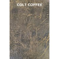 Colt Coffee Leather Fabric Option