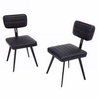 Contemporary Leather Upholstered Dining Chairs