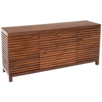 Contemporary Rustic Reclaimed Sideboard shown with Brown Mahogany Top & Natural Reclaimed Wood Base