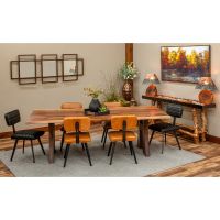 Contemporary Leather Upholstered Dining Chairs