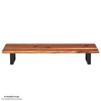 Contemporary Natural Wood Dining Bench