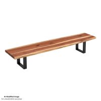 Contemporary Natural Wood Dining Bench