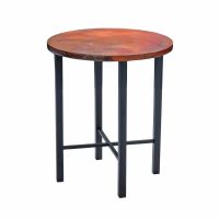 Copenhagen Hammered Copper Pub Table - Standard Hammered Copper Table Top