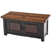 Cottage Sunrise Painted 2 Door Coffee Table - Black Harvest Base Paint Finish