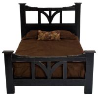 Cottage Sunrise Painted Bed - Black Harvest Paint Finish