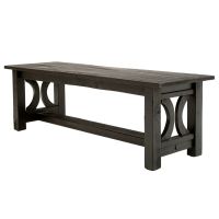 Cottage Sunrise Painted Bench - Black Harvest
