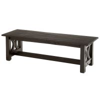 Cottage Sunrise Painted Bench - Black Harvest