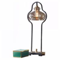Cotulla Aged Black Iron Table Lamp