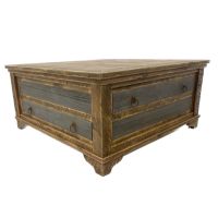 Country Roads Square Coffee Table in Dark Walnut Finish