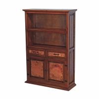 Country Hammered Copper 2 Door 2 Drawer Cabinet