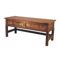 Country Hammered Copper Classic Storage Bench