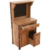 Saranac Hickory Log Coffee Cabinet
